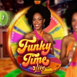 Funky Time online game logo by Evolution on spinitt.es